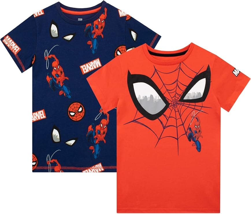 Marvel · Pack de 2 camisetas de Spider-Man (niño)