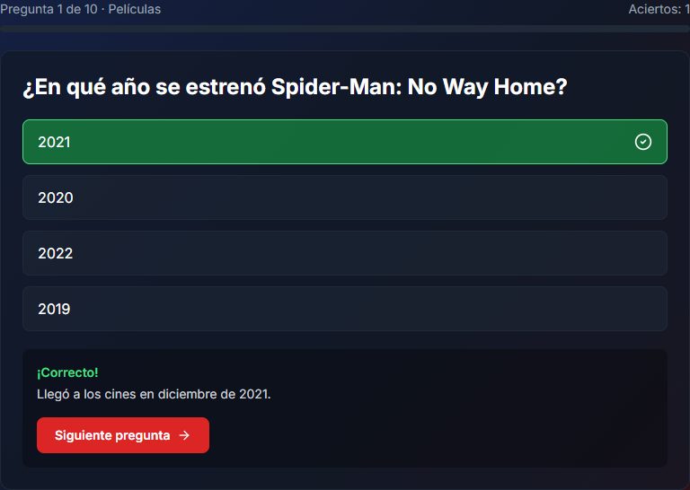 Una pregunta del test de cultura arácnida